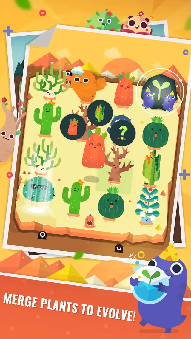 Pocket Plants merge screen with cactus species